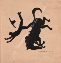 Bucking Horse Silhouette by Hilda Dawson-Watson pixel sized