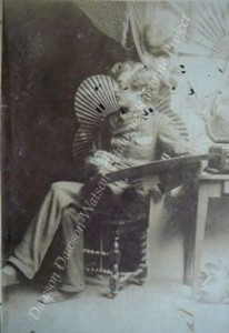 Dawson Dawson-Watson Seated Holding Pallette in Paris Studio 1888 pixel sized