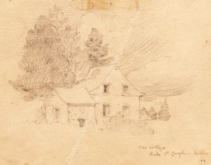 Our Cottage Lake Joseph Quebec sketch by Dawson-Watson v2 pixel sized